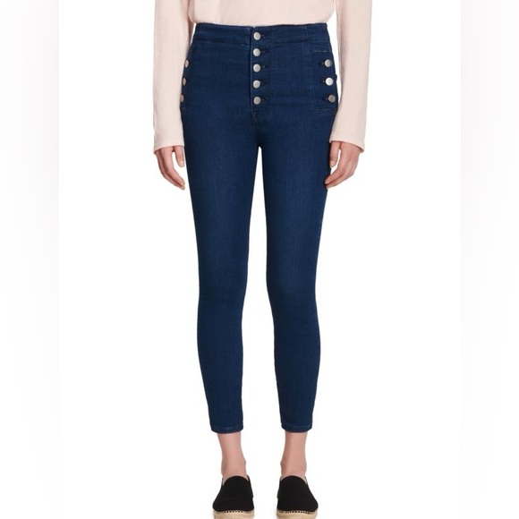 J Brand Denim - J Brand Natasha Sky High-Rise Crop Skinny Jeans Size 27